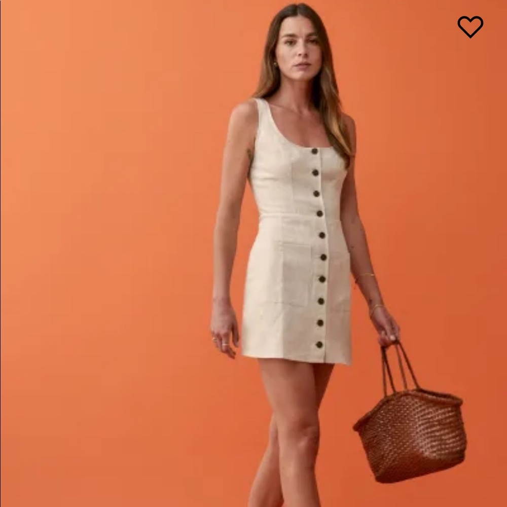 NWT Reformation Jill Dress in Oatmeal size 4